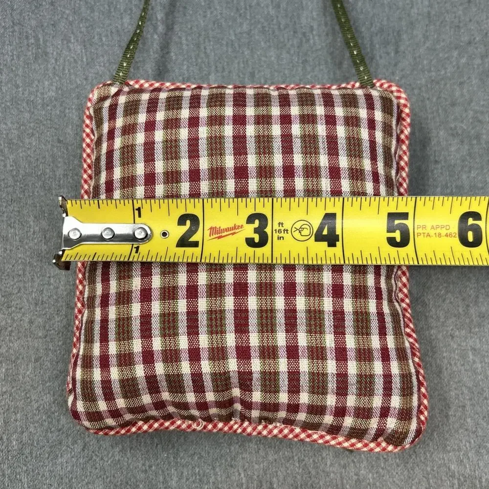 Dream Quote Future Belongs Pillow Primitive Gingham Plaid Decorative Accent 5